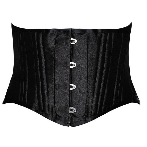 24 double flat boned short torso steel boned waist trainer body shaper satin underbust corset women slimming belt black white xs-3xl
24 double flat boned short torso steel boned waist trainer body shaper satin underbust corset women slimming belt black white xs-3xl