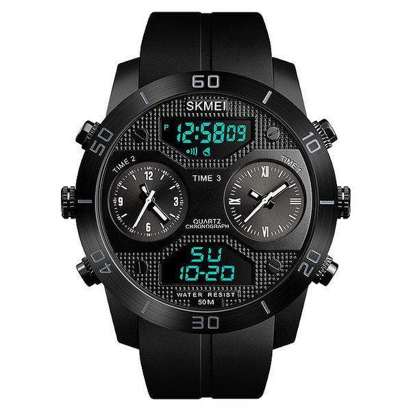 skmei dual display digital men's watch multi-function time waterproof watch large dial outdoor sports quartz 1355, Slivery;brown
skmei dual display digital men's watch multi-function time waterproof watch large dial outdoor sports quartz 1355, Slivery;brown
