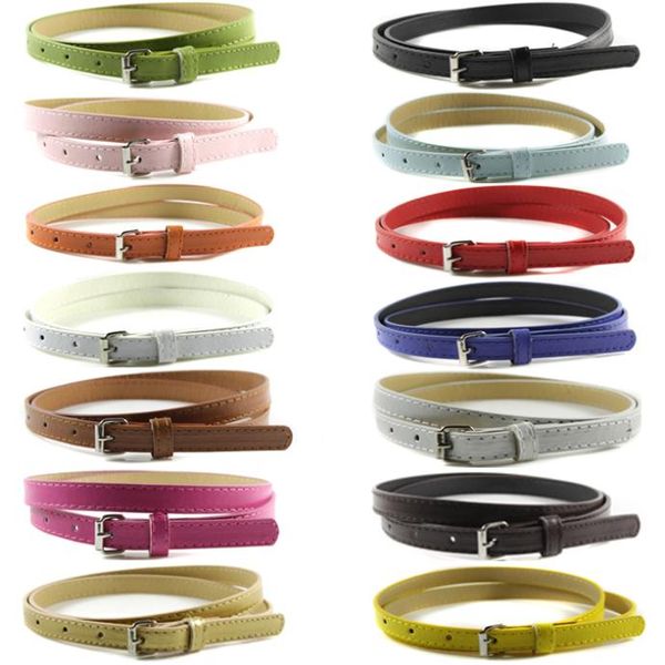 women faux leather belts thin skinny waistband adjustable belt candy color, Black;brown
women faux leather belts thin skinny waistband adjustable belt candy color, Black;brown