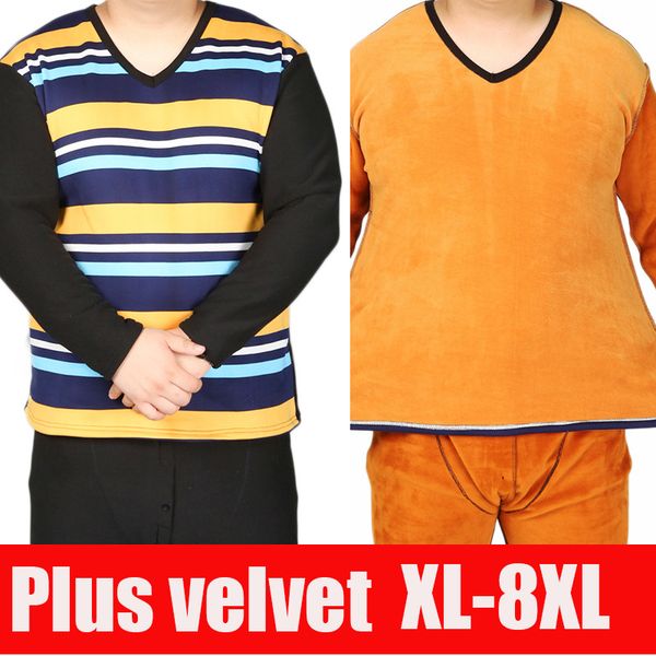2017 new men's long johns winter cotton thermal underwear set 2 pieces stripe shirt+pants thicken warm plus size 6xl 7xl 8xl, Black;brown
2017 new men's long johns winter cotton thermal underwear set 2 pieces stripe shirt+pants thicken warm plus size 6xl 7xl 8xl, Black;brown
