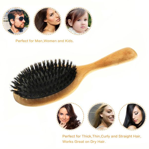 boar bristle hair brush for men & women-beech professional detangler hairbrush with wooden paddle for long,thick,curly,dry d40, Silver
boar bristle hair brush for men & women-beech professional detangler hairbrush with wooden paddle for long,thick,curly,dry d40, Silver