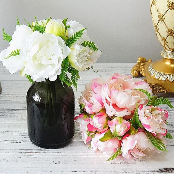 8pcs bunch silk peony artificial hand flowers flores for home table wedding decoration bridal babyshower fake flower wreath
8pcs bunch silk peony artificial hand flowers flores for home table wedding decoration bridal babyshower fake flower wreath