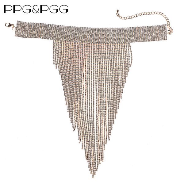 ppg&pgg bohemian rhinestone choker crystal chain gem statement necklace long tassel chocker necklace pendants maxi women, Golden;silver
ppg&pgg bohemian rhinestone choker crystal chain gem statement necklace long tassel chocker necklace pendants maxi women, Golden;silver