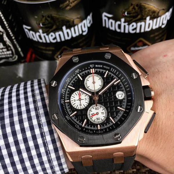 6 color luxury watch men watches 44mm royal oak offshore automatic stainless steel 2813 movement sapphire glass mens wristwatches watch, Slivery;brown
6 color luxury watch men watches 44mm royal oak offshore automatic stainless steel 2813 movement sapphire glass mens wristwatches watch, Slivery;brown