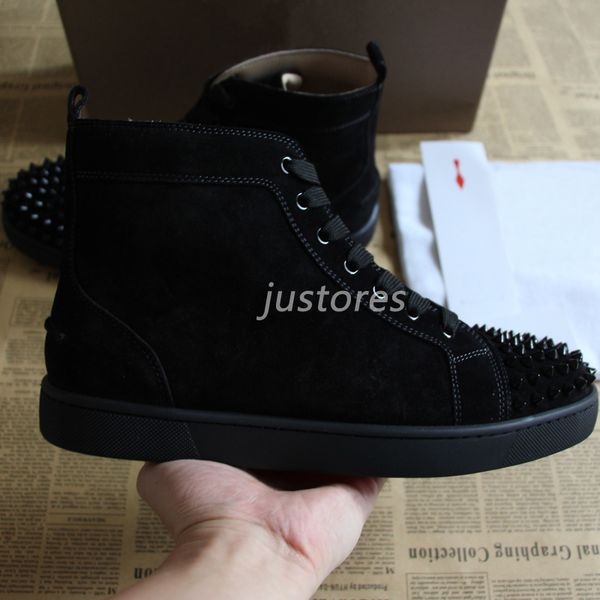 2018 fashion man designer shoe junior high-black suede leather sneaker red bottom shoe studded luxury shoe woman casual shoes
2018 fashion man designer shoe junior high-black suede leather sneaker red bottom shoe studded luxury shoe woman casual shoes