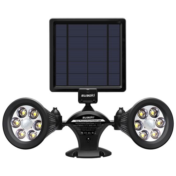 solar light dual-head motion sensor double spotlights 360 degree rotatable security light for patio porch yard garden
solar light dual-head motion sensor double spotlights 360 degree rotatable security light for patio porch yard garden