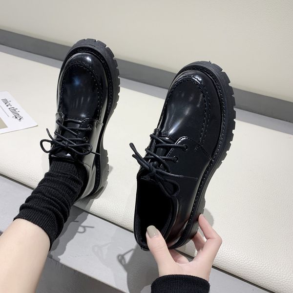 women shoes autumn clogs platform oxfords women's all-match female footwear casual sneaker round toe british style fall retro, Black
women shoes autumn clogs platform oxfords women's all-match female footwear casual sneaker round toe british style fall retro, Black