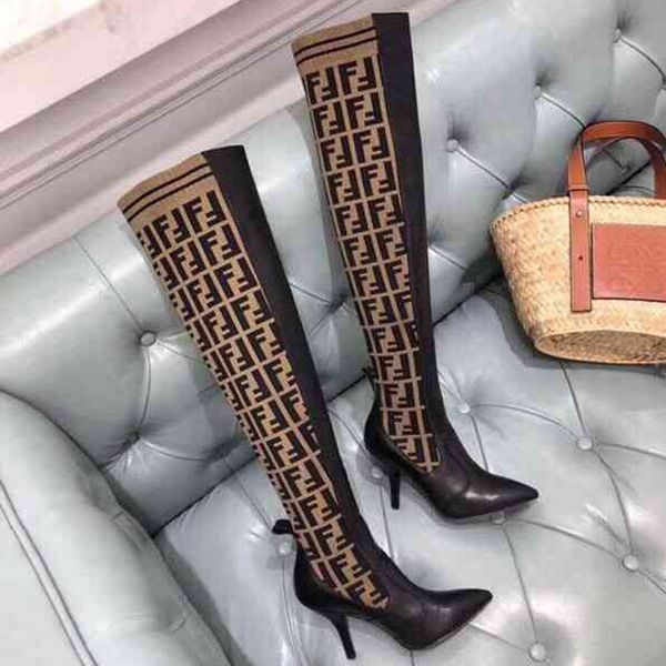 new arrival 2020 fashion luxury women high heel stretch-knit sock boots over the knee boots breathable elastic ladies winter boots, Black
new arrival 2020 fashion luxury women high heel stretch-knit sock boots over the knee boots breathable elastic ladies winter boots, Black