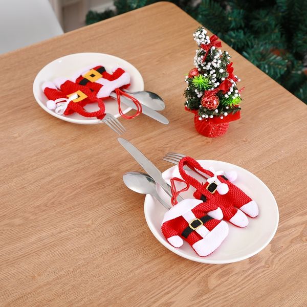 new year chirstmas tableware holder knife fork cutlery set skirt pants 2018 navidad natal christmas decorations for home
new year chirstmas tableware holder knife fork cutlery set skirt pants 2018 navidad natal christmas decorations for home