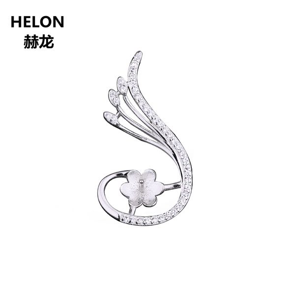 925 sterling silver 8-11mm pearl or round bead semi mount pendant cz trendy wholesale
925 sterling silver 8-11mm pearl or round bead semi mount pendant cz trendy wholesale