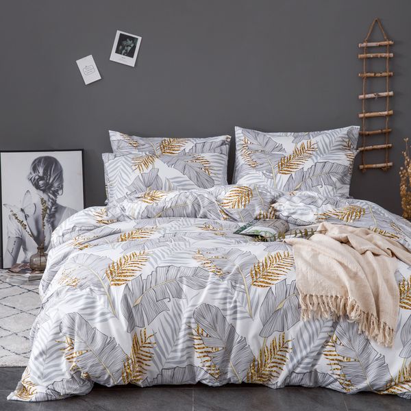 

urijk printed marble bedding set white black duvet cover king  size quilt cover brief bedclothes comforter 3pcs