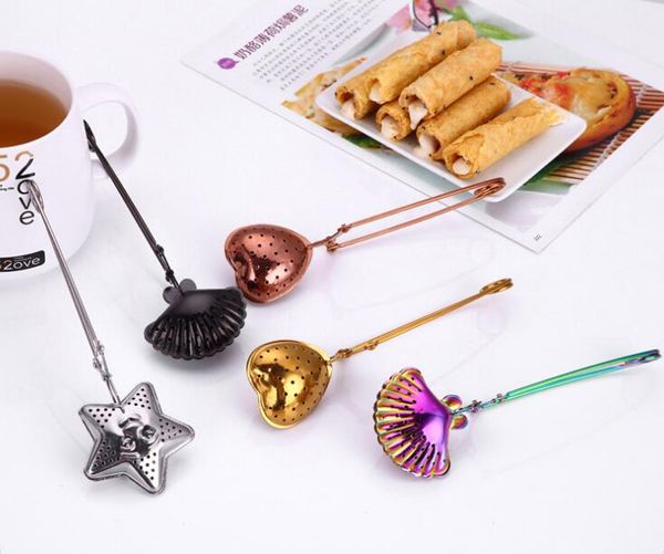 stainless steel tea strainers transer shell heart shape mesh tea infuser for steeping loose leaf tea reusable metal tool accessories hot
stainless steel tea strainers transer shell heart shape mesh tea infuser for steeping loose leaf tea reusable metal tool accessories hot