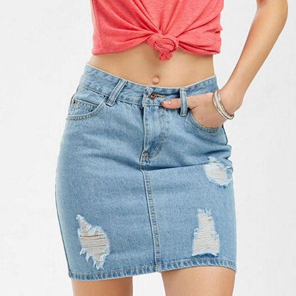 2019 women summer slim high waist ripped skirt fashion ladies faded denim jean bodycon short mini pencil skirt, Black
2019 women summer slim high waist ripped skirt fashion ladies faded denim jean bodycon short mini pencil skirt, Black
