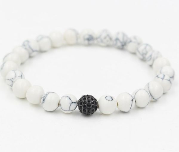 8mm rv33 gold silver copper cz zircon cubic zirconia elastic adjusted men women buddha yoga white howlite bracelet bangles, Black
8mm rv33 gold silver copper cz zircon cubic zirconia elastic adjusted men women buddha yoga white howlite bracelet bangles, Black