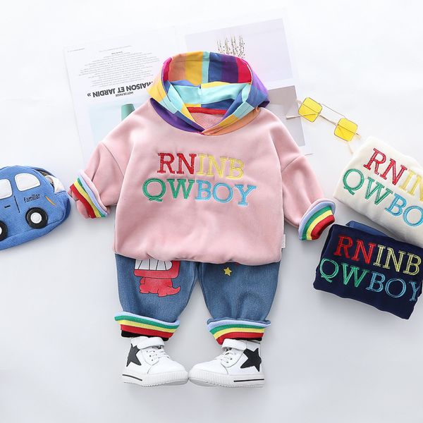 0-4 years winter boy girl clothing set 2019 casual thicker warm cartoon cute kid suit children baby clothing hoodies+pant 2pcs, White 
0-4 years winter boy girl clothing set 2019 casual thicker warm cartoon cute kid suit children baby clothing hoodies+pant 2pcs, White