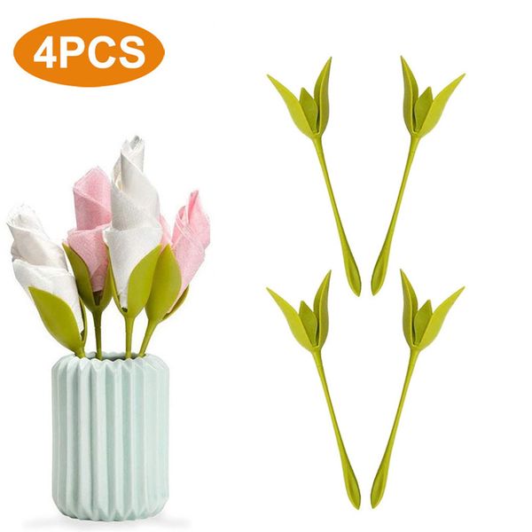 4pcs/set napkin holders diy paper rose plastic flower napkin clip table restaurant party decor living room home decoration
4pcs/set napkin holders diy paper rose plastic flower napkin clip table restaurant party decor living room home decoration