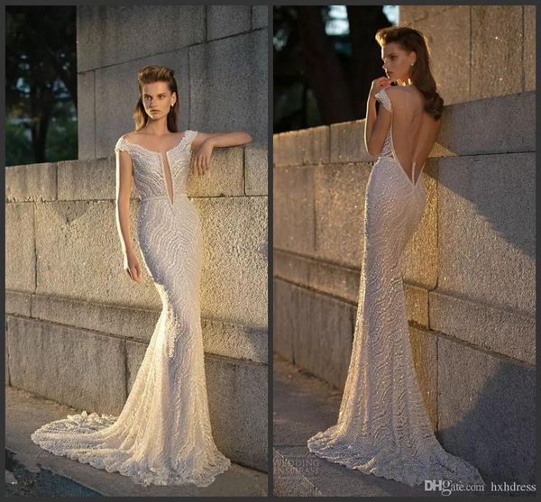 2020 new berta beading mermaid wedding dress sweep train sleeveless backless trumpet bridal gowns custom made 743, White
2020 new berta beading mermaid wedding dress sweep train sleeveless backless trumpet bridal gowns custom made 743, White