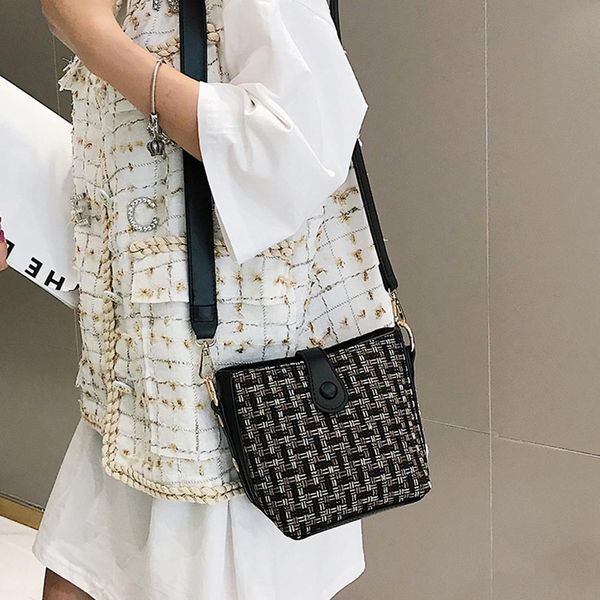 retro leather wool plaid women's bag luxury bucket bag handbags women bags design 2019 cross body small shoulder bags #20
retro leather wool plaid women's bag luxury bucket bag handbags women bags design 2019 cross body small shoulder bags #20