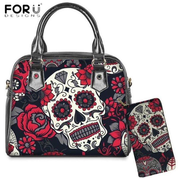 forudesigns марка desugner роскошной кожи pu женщина сумки кошелек 2set роза сахар череп печать дама плечо готской сумке mujer
forudesigns марка desugner роскошной кожи pu женщина сумки кошелек 2set роза сахар череп печать дама плечо готской сумке mujer