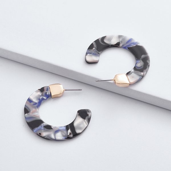 igu autumn winter acetate hoop earrings women gold alloy multicolor acetic acid earrings factory wholesale e901, Golden;silver
igu autumn winter acetate hoop earrings women gold alloy multicolor acetic acid earrings factory wholesale e901, Golden;silver