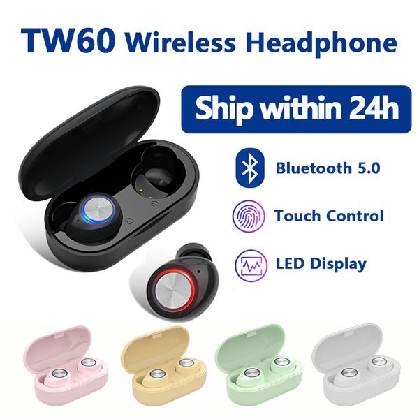 Малый беспроводной Bluetooth наушники Новый TW60 наушники HIFI Сенсорное управление Науш
Малый беспроводной Bluetooth наушники Новый TW60 наушники HIFI Сенсорное управление Науш
