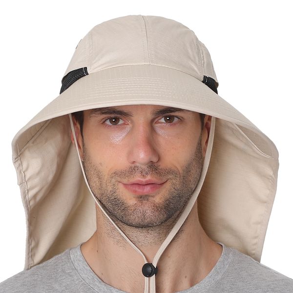 fishing cap wide brim sun hat with neck flap hiking hat adjustable drawstring hunting cap for travel camping boating outdoor hats, Black;white
fishing cap wide brim sun hat with neck flap hiking hat adjustable drawstring hunting cap for travel camping boating outdoor hats, Black;white