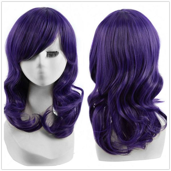 medium long purple curly wavy cosplay fashion women girls hair wig 60a+a wig cap >>>>>new fashion picture wig, Black
medium long purple curly wavy cosplay fashion women girls hair wig 60a+a wig cap >>>>>new fashion picture wig, Black