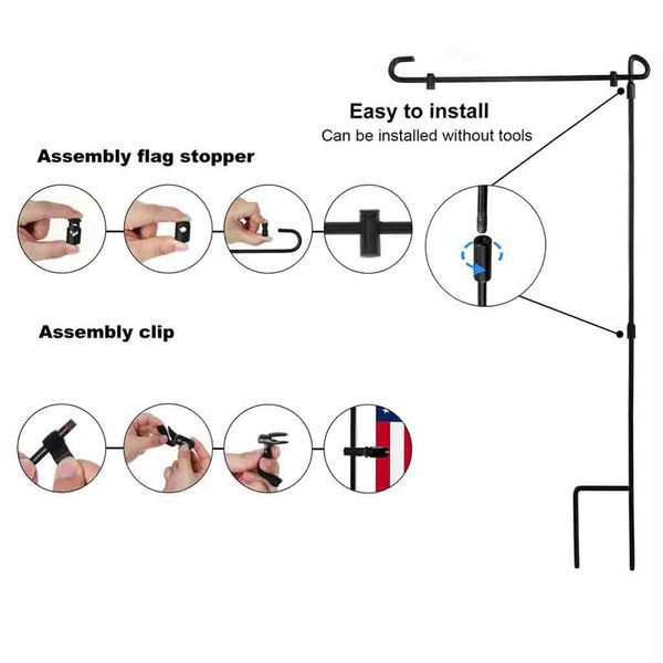 a set garden flag pole metal iron outdoor yard flags stand banner bracket sers courtyard tools vlaggenstokhouder #7/5
a set garden flag pole metal iron outdoor yard flags stand banner bracket sers courtyard tools vlaggenstokhouder #7/5