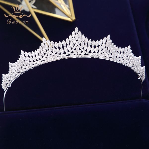 bavoen elegant brides tiaras crowns full zircon brides headpieces sparkling plated crystal wedding hair accessories t190628, Golden;white
bavoen elegant brides tiaras crowns full zircon brides headpieces sparkling plated crystal wedding hair accessories t190628, Golden;white