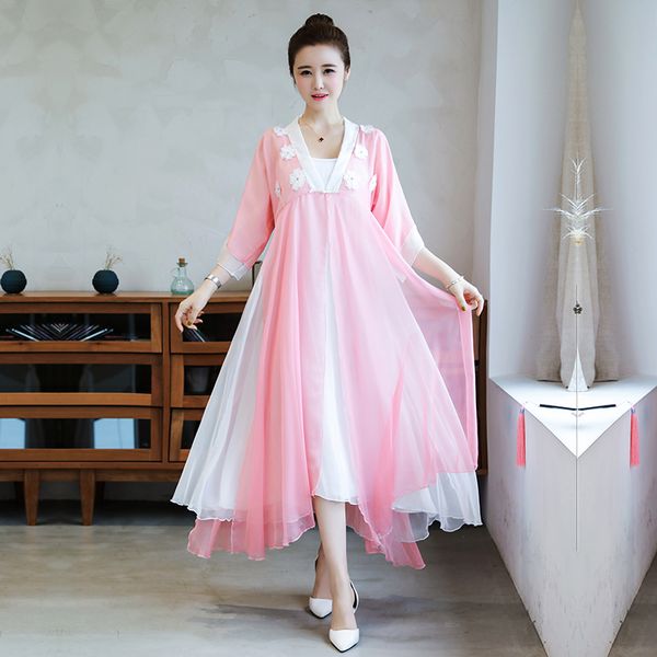 plus size 3xl summer autumn new chinese style retro dress temperament embroidery flower two-piece chiffonfemale dresses, Black;gray
plus size 3xl summer autumn new chinese style retro dress temperament embroidery flower two-piece chiffonfemale dresses, Black;gray