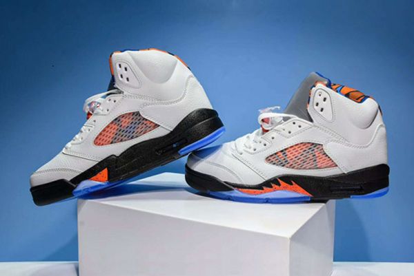 with box mens basketball shoes sneakers 5s white orange blue brand designer sports shoes for men size us7-13
with box mens basketball shoes sneakers 5s white orange blue brand designer sports shoes for men size us7-13