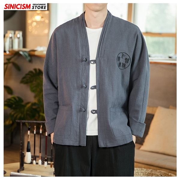sinicism store 2020 mens spring linen embroidery jacket men chinese style casual jacket male buckle fashion coat oversize 5xl, Black;brown
sinicism store 2020 mens spring linen embroidery jacket men chinese style casual jacket male buckle fashion coat oversize 5xl, Black;brown