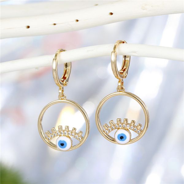 hoop & huggie 1pair bohemian personality hollow evil eye earrings for women cute unique gold silver color round circle jewelry, Golden;silver
hoop & huggie 1pair bohemian personality hollow evil eye earrings for women cute unique gold silver color round circle jewelry, Golden;silver