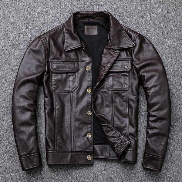 men's leather & faux used jacket layer cowhide lapel denim buckle special price, Black
men's leather & faux used jacket layer cowhide lapel denim buckle special price, Black