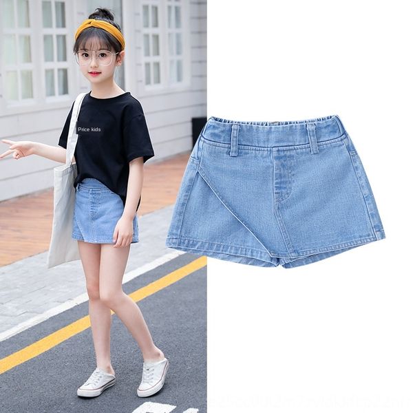 bzlby girls' denim 2019 summer dress medium and large children's dress pants all-match and shorts short skirt shorts a-word half-l, Blue
bzlby girls' denim 2019 summer dress medium and large children's dress pants all-match and shorts short skirt shorts a-word half-l, Blue
