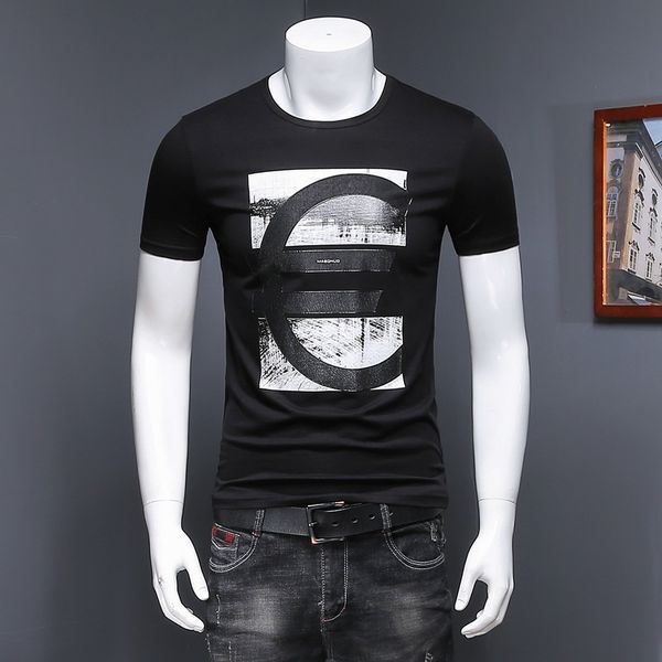 2020 new casual t-shirt fashion badge men neck cotton short-sleeved t-shirt brand mens designer black streetwear t-shirt, White;black
2020 new casual t-shirt fashion badge men neck cotton short-sleeved t-shirt brand mens designer black streetwear t-shirt, White;black