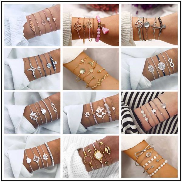 30 style boho bangle elephant heart shell star moon bow map crystal bead bracelet women charm party wedding jewelry accessories, Golden;silver
30 style boho bangle elephant heart shell star moon bow map crystal bead bracelet women charm party wedding jewelry accessories, Golden;silver