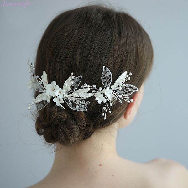 charming porcelain flower bridal long comb hair vine lace leaf women crown handmade wedding hair accessories, Golden;white
charming porcelain flower bridal long comb hair vine lace leaf women crown handmade wedding hair accessories, Golden;white