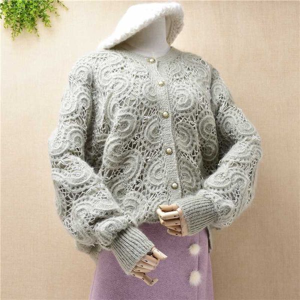 mujer women fashion mohair angora wool double-layer crocheted coat clothes fashion cardigan jacket spring autumn sweater, White
mujer women fashion mohair angora wool double-layer crocheted coat clothes fashion cardigan jacket spring autumn sweater, White