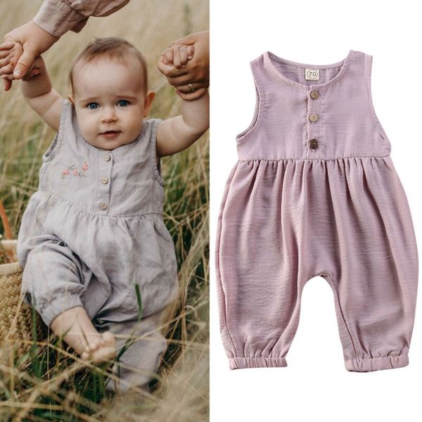 summer bodysuits button fashion infant solid baby romper kids girls clothes cute sweet button sleeveless jumpsuit, Blue
summer bodysuits button fashion infant solid baby romper kids girls clothes cute sweet button sleeveless jumpsuit, Blue