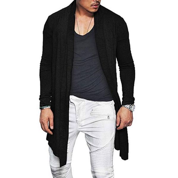 2019 new men's long cardigans outerwear autumn slim fit cotton blend cardigan male black gray casual long sleeve cardigan, White;black
2019 new men's long cardigans outerwear autumn slim fit cotton blend cardigan male black gray casual long sleeve cardigan, White;black