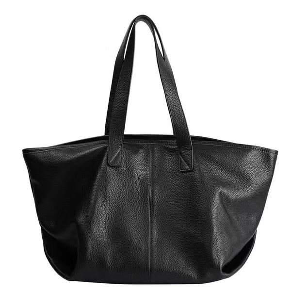large capacity soft tote bag 100% natural real leather women bucket bag big shopping bags cowhide
large capacity soft tote bag 100% natural real leather women bucket bag big shopping bags cowhide