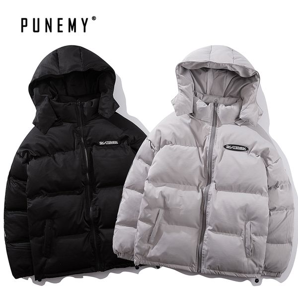 2019 winter men parkas puffer solid sleeve striped hooded oversize cotton retro north canada coats hip hop man's parkas bomber, Black
2019 winter men parkas puffer solid sleeve striped hooded oversize cotton retro north canada coats hip hop man's parkas bomber, Black