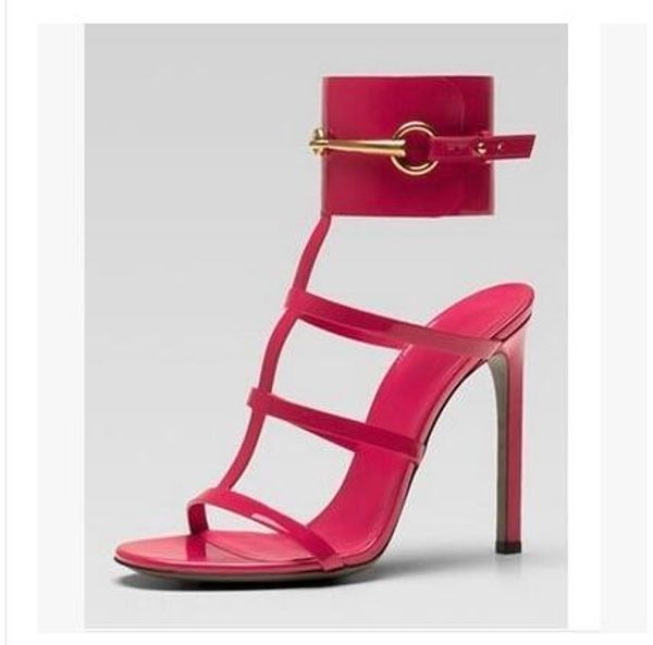 europe brand ursula sandals red patent leather horsebit ankle-strap sandals high heel big buckle summer dress shoes big size heel cm, Black
europe brand ursula sandals red patent leather horsebit ankle-strap sandals high heel big buckle summer dress shoes big size heel cm, Black