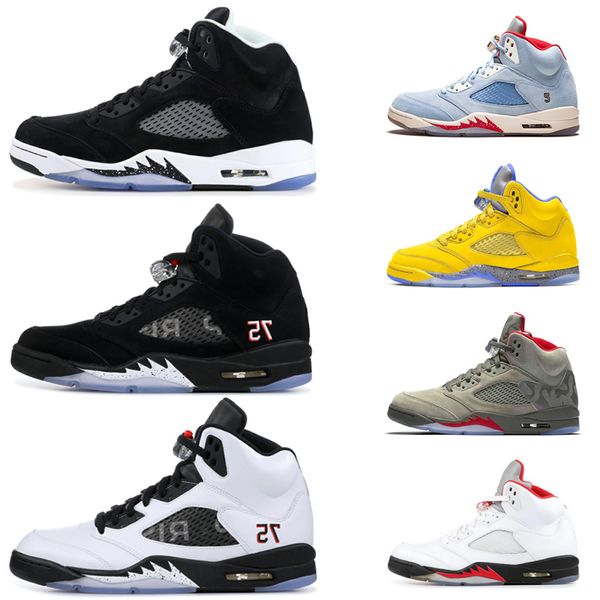 Fashion Athletic Shoes for Men 5 5s International Flight yellow Suede Blue Camo white cement Mens Basketball shoes New Trainer Sneakers
Fashion Athletic Shoes for Men 5 5s International Flight yellow Suede Blue Camo white cement Mens Basketball shoes New Trainer Sneakers