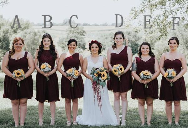 burgundy bridesmaid dresses 2019 short summer country garden formal wedding party guest maid of honor gowns plus size custom made, White;pink
burgundy bridesmaid dresses 2019 short summer country garden formal wedding party guest maid of honor gowns plus size custom made, White;pink
