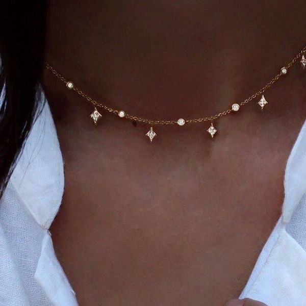 100% 925 sterling silver cz star charm wedding bridal gift jewelry charm choker minimal delicate women fashion pendant necklaces t190620
100% 925 sterling silver cz star charm wedding bridal gift jewelry charm choker minimal delicate women fashion pendant necklaces t190620