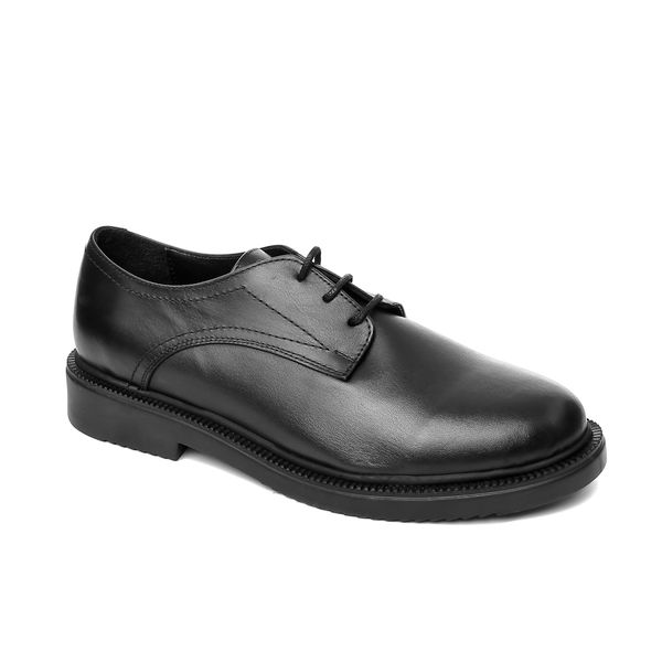 john may women's oxford-shoes yt tm ms-100-01 leather ck, Black