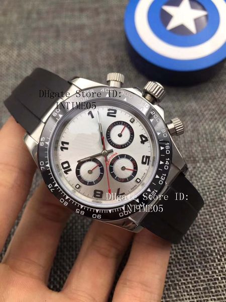 u1 factory 20 style watch ceramic bezel 116500 116506 40mm rubber strap automatic movement mens watches wristwatch no chronograph, Slivery;brown
u1 factory 20 style watch ceramic bezel 116500 116506 40mm rubber strap automatic movement mens watches wristwatch no chronograph, Slivery;brown