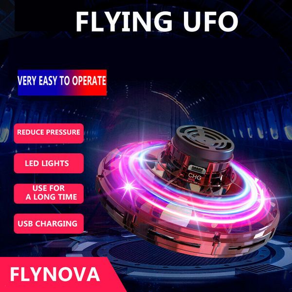 flynova нло непоседа spinner игрушки дети портативный летучий 360 ° rotating shinning светодиодные огни выпуска xmas летающий подарок игрушк
flynova нло непоседа spinner игрушки дети портативный летучий 360 ° rotating shinning светодиодные огни выпуска xmas летающий подарок игрушк